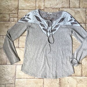 Nwot Buckle Pieced Knit Top